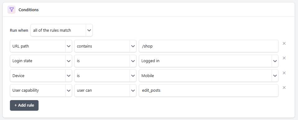 The schedule panel in the SnipCraft snippet editor
